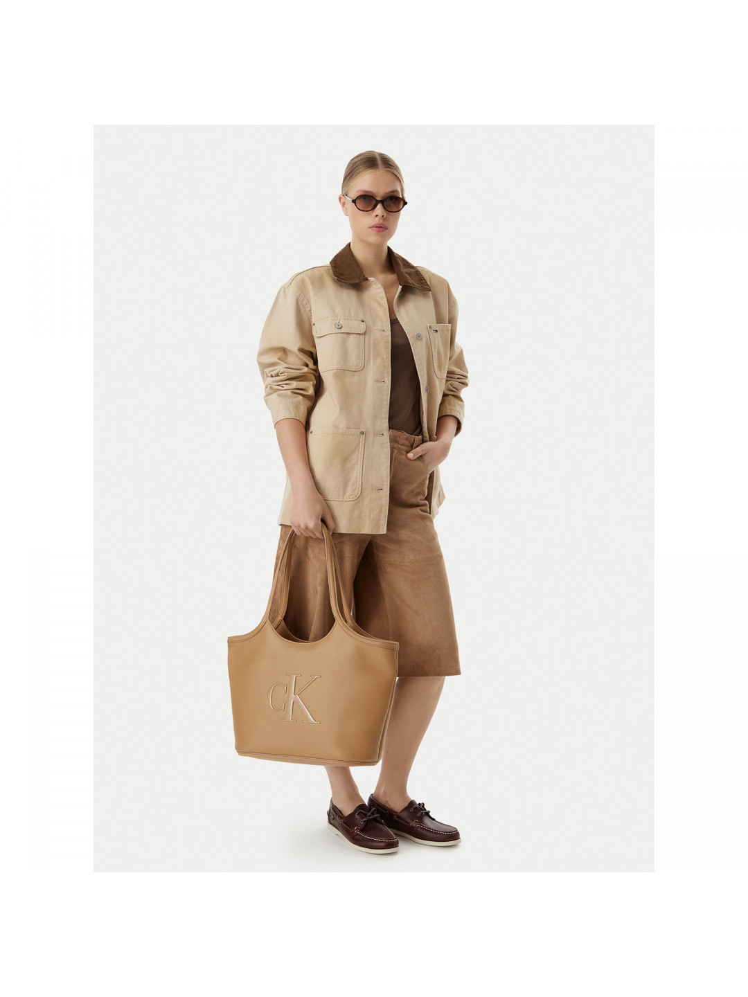 Kabelka Calvin Klein Bold Ck LV04F3562G Béžová